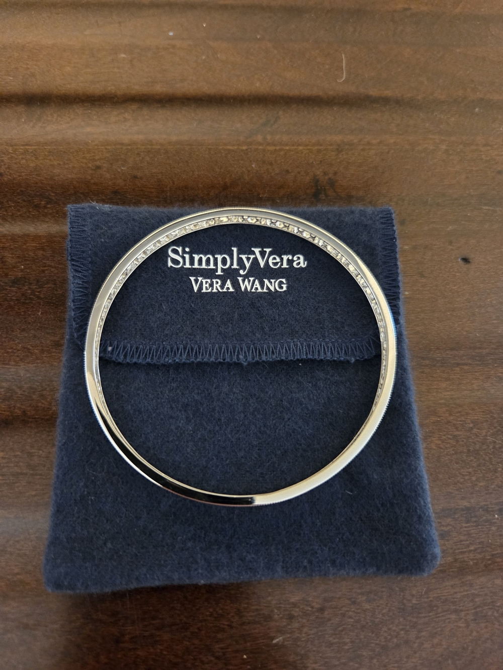 New Simply Vera by Vera Wang Silver Bangle Bracelet